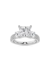 Badgley Mischka Collection Princess Cut Diamond Ring In White