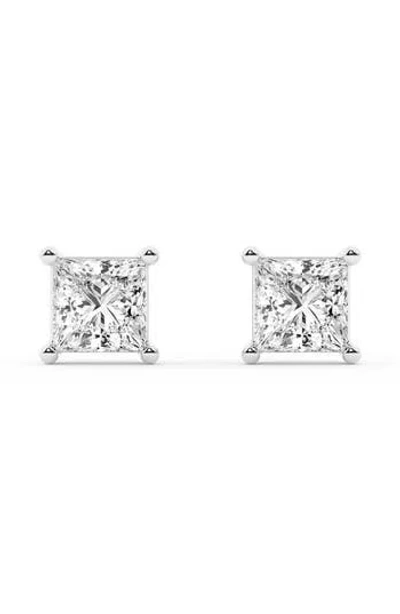 Badgley Mischka Collection Princess Cut Diamond Solitaire Stud Earrings