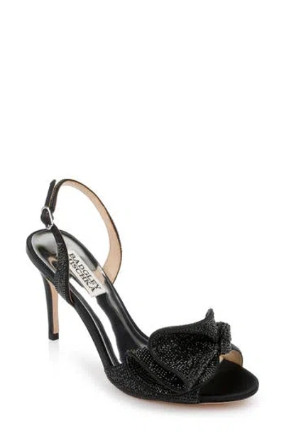 Badgley Mischka Collection Rennie Embellished Slingback Sandal In Black