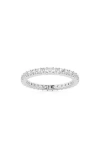 Badgley Mischka Round Cut Lab Created Diamond Infinity Ring In Platinum