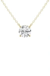 Badgley Mischka Collection Round Cut Lab Created Diamond Necklace In Gold