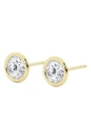 Badgley Mischka Collection Round Cut Lab Created Diamond Stud Earrings In 0.5 Ctw Yellow Gold