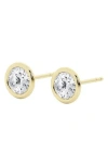 Badgley Mischka Collection Round Cut Lab Created Diamond Stud Earrings In 3 Ctw Yellow Gold