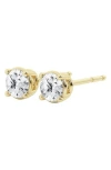 Badgley Mischka Collection Round Cut Lab Created Diamond Stud Earrings In 3 Ctw Yellow Gold