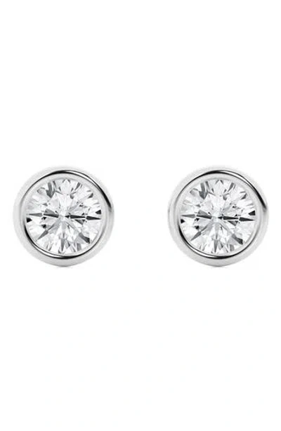 Badgley Mischka Collection Round Cut Lab Created Diamond Stud Earrings In White Gold