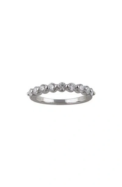 Badgley Mischka Collection Round Lab Created Diamond Band Ring In 0.7 Ctw White Gold