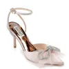 Badgley Mischka Women's Sacred Embellished Ankle Strap Pumps In Blush