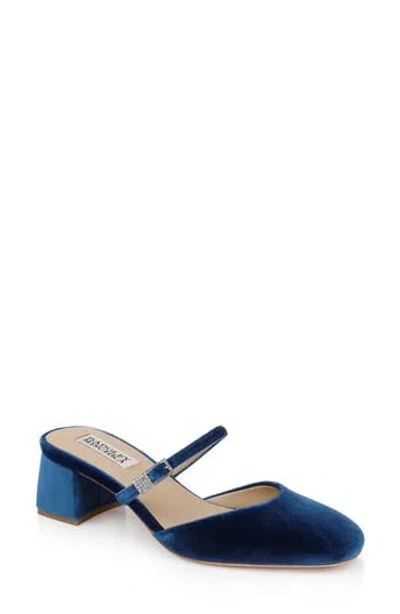 Badgley Mischka Collection Valarie Mary Jane Mule In Blue