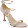 Badgley Mischka Collection Valencia Ankle Strap Sandal In Gold