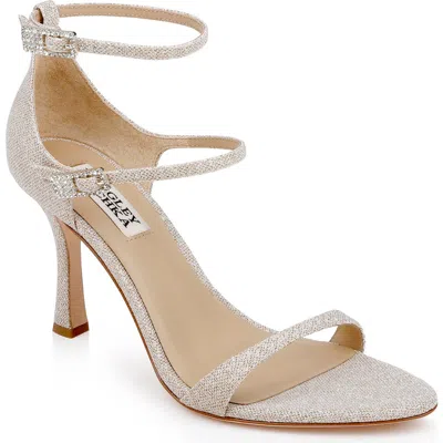 Badgley Mischka Collection Valencia Ankle Strap Sandal In Gold