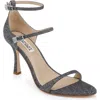 Badgley Mischka Collection Valencia Ankle Strap Sandal In Silver