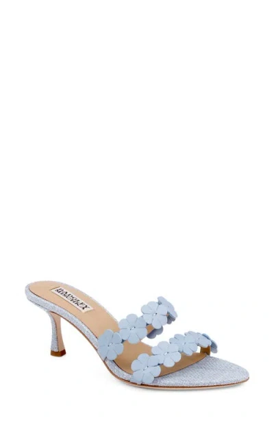 Badgley Mischka Collection Watertown Pointed Toe Slide Sandal In Blue