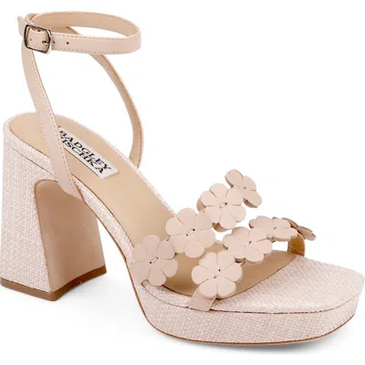 Badgley Mischka Collection Waverly Ankle Strap Platform Sandal In Pink