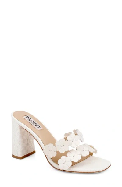 Badgley Mischka Collection Webster Slide Sandal In White