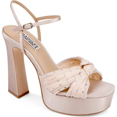Badgley Mischka Collection Willabella Ankle Strap Platform Sandal In Pink