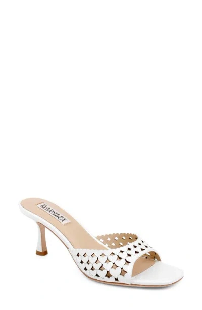 Badgley Mischka Collection Windy Slide Sandal In White