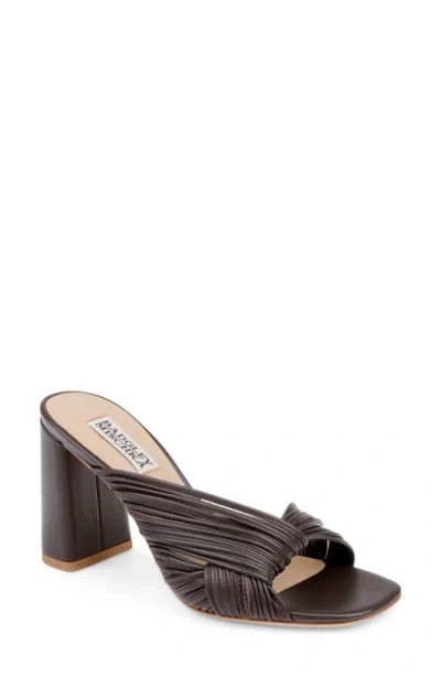 Badgley Mischka Collection Winslow Slide Sandal In Brown