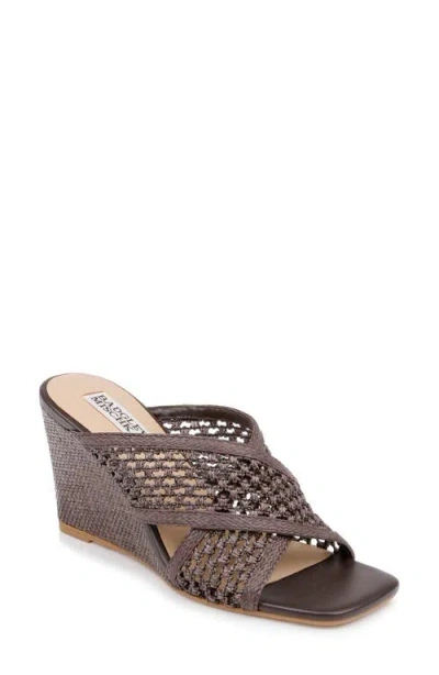 Badgley Mischka Collection Xandria Wedge Sandal In Brown