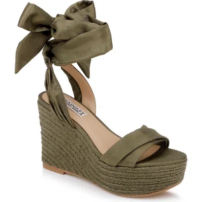 Badgley Mischka Collection Ximora Platform Wedge Espadrille In Multi