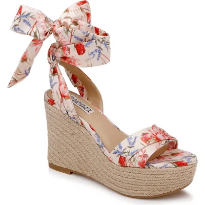 Badgley Mischka Collection Ximora Platform Wedge Espadrille In Multi