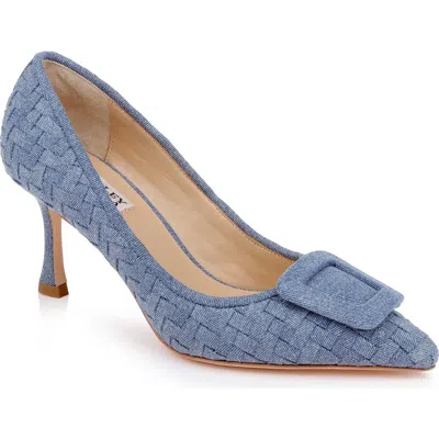 Badgley Mischka Collection Yanet Pointed Toe Pump In Blue