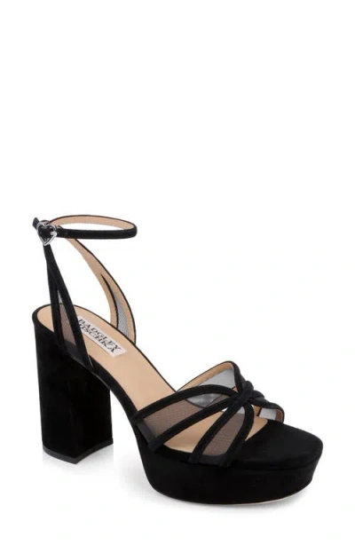 Badgley Mischka Collection Yohana Platform Ankle Strap Sandal In Black