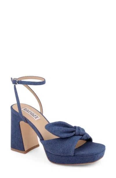 Badgley Mischka Collection Yuki Ankle Strap Platform Sandal In Multi