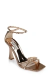 Shop Badgley Mischka Collection Ziana Ankle Strap Sandal In Bronze