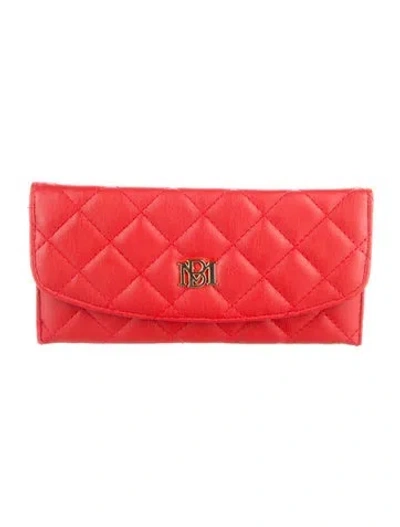 Pre-owned Badgley Mischka Continental Wallet In Red