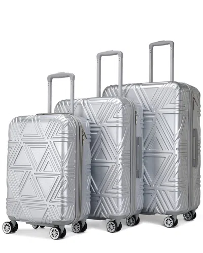 Badgley Mischka Contour 3pc Expandable Spinner In Silver
