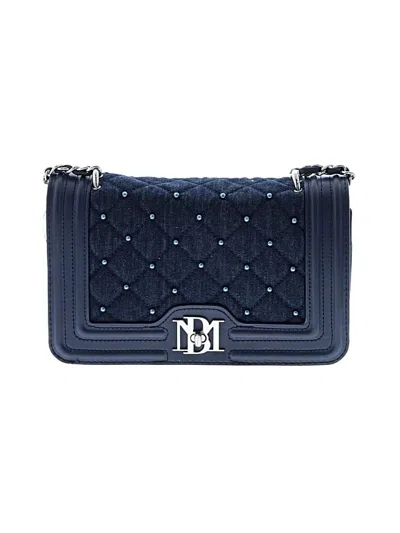 Pre-owned Badgley Mischka Crossbody Bag In Blue