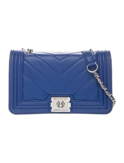 Pre-owned Badgley Mischka Crossbody Bag In Blue