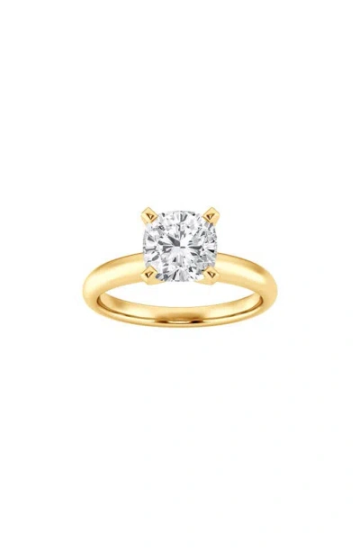 Badgley Mischka Cushion Cut Lab Created Diamond Engagement Ring In Yellow