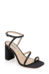 Badgley Mischka Collection Dalilah Ankle Strap Toe Loop Sandal In Black