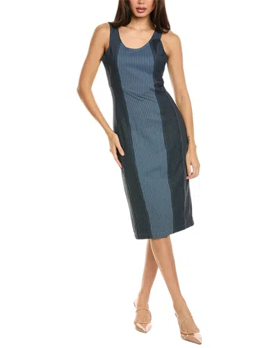 Badgley Mischka Denim Pencil Sheath Dress In Blue | ModeSens