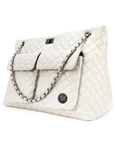 Badgley Mischka Diana Quilted Travel Weekender Tote Bag