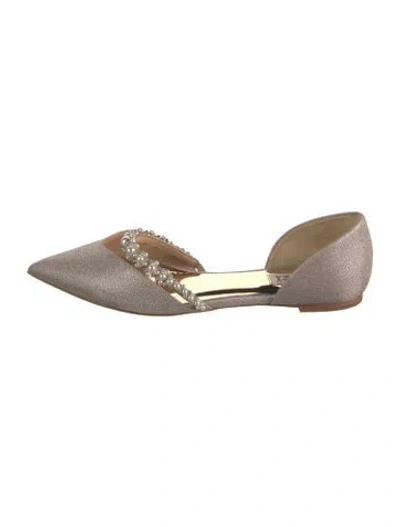 Pre-owned Badgley Mischka D'orsay Flats In Multicolor