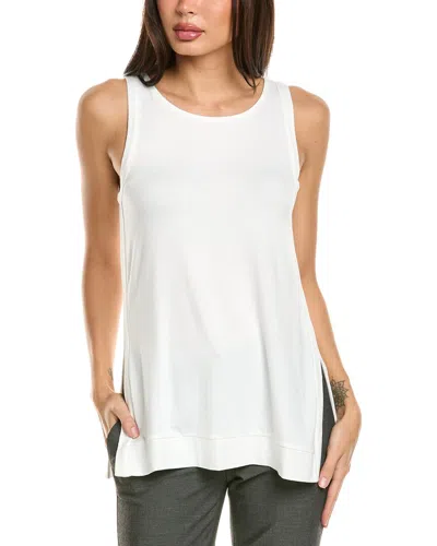 Badgley Mischka Double Layer Tank In White