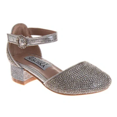 Badgley Mischka Babies'  Dress Shoes For Girls In Silver
