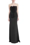 Badgley Mischka Eg4142 Long Formal Fitted Prom Dress In Black