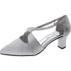 Badgley Mischka Elegance Womens Satin Open Toe D'orsay Heels In Multi