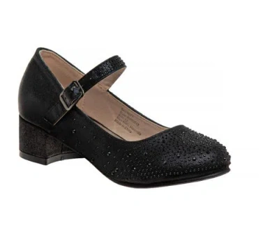 Badgley Mischka Kids'  Elegant Dress Heel Shoes In Black