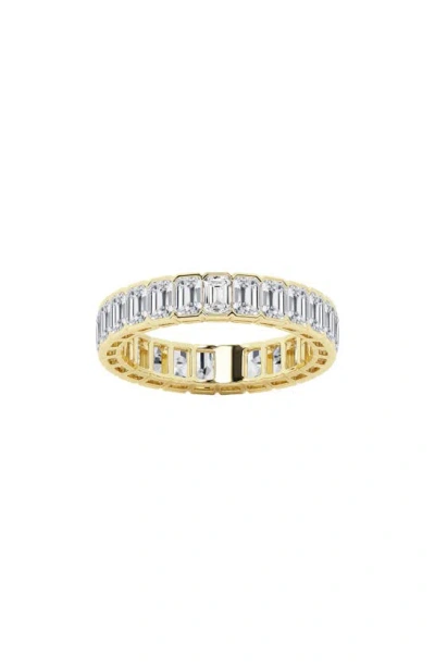 Badgley Mischka Emerald Cut Lab Created Diamond Infinity Ring In Yellow