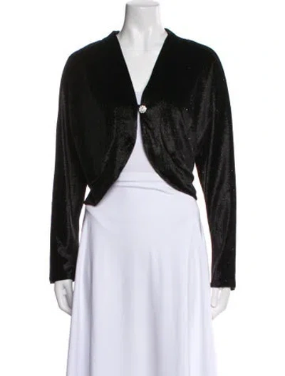 Pre-owned Badgley Mischka Evening Jacket In Black