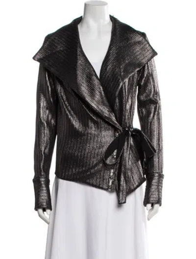 Pre-owned Badgley Mischka Evening Jacket In Black