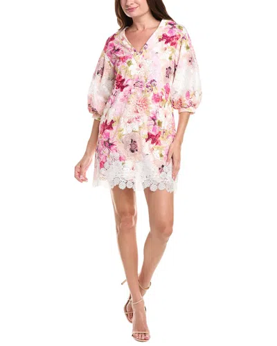 BADGLEY MISCHKA EYELET LACE MINI DRESS
