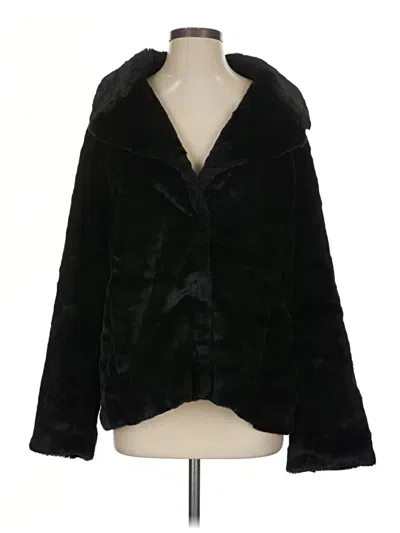Pre-owned Badgley Mischka Faux Fur Jacket In Black