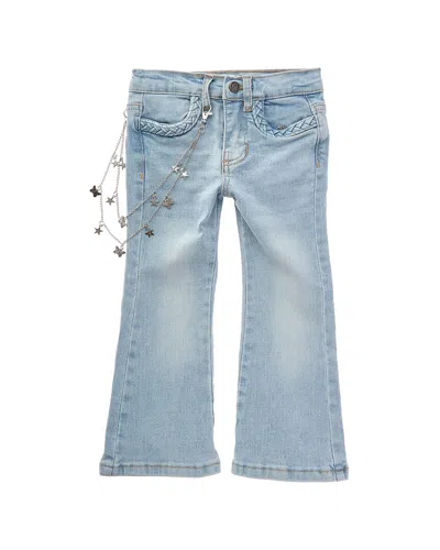 Badgley Mischka Flared Regular-rise Jean In Blue
