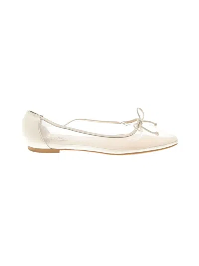 Pre-owned Badgley Mischka Flats In Ivory