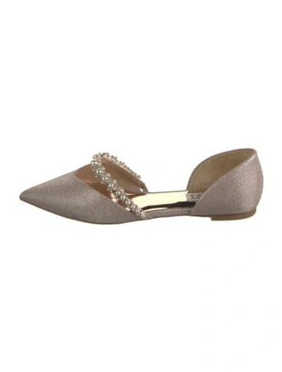 Pre-owned Badgley Mischka Flats In Multicolor